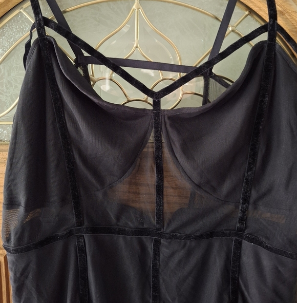 Fashion Nova Black Mesh Mini Dress - Picture 4 of 7